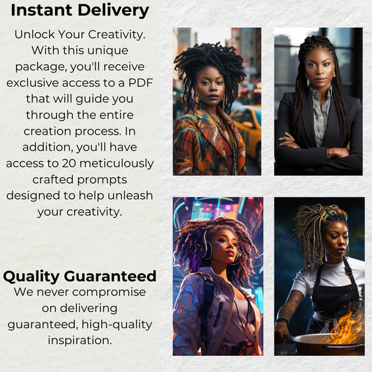 Exquisite Locs: MidJourney Prompts for Black Women - Digital Guide