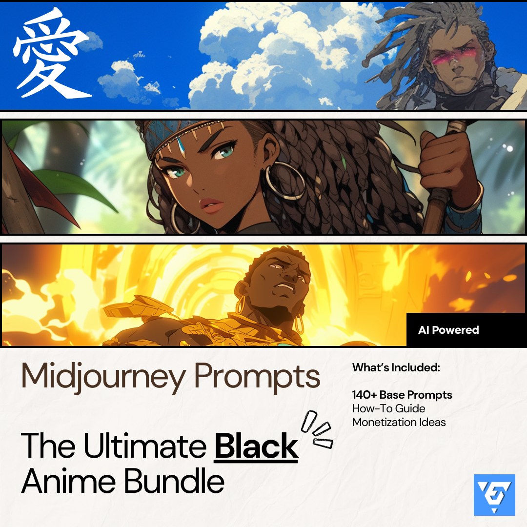 Anime-Inspired Midjourney Prompts - Diverse Character Creation Kit