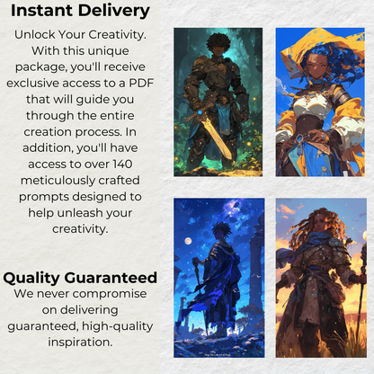 Anime-Inspired Midjourney Prompts - Diverse Character Creation Kit