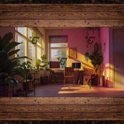 Sunlit Modern Office Virtual Backgrounds | 5 Virtual Backgrounds