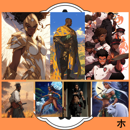 Anime-Inspired Midjourney Prompts - Diverse Character Creation Kit