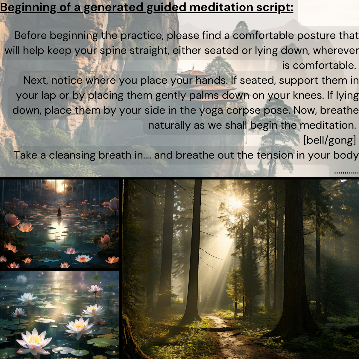 Guided Meditation Script & Art Prompt Bundle | Ultimate Kit For Creators