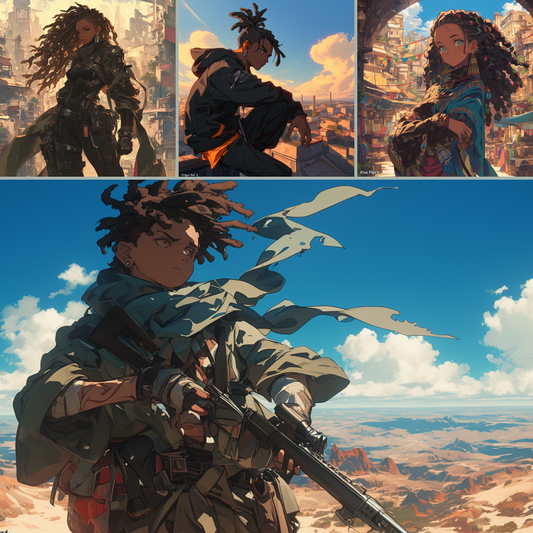 Anime-Inspired Midjourney Prompts - Diverse Character Creation Kit