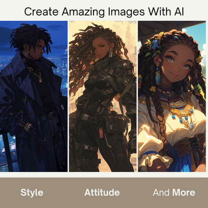 Anime-Inspired Midjourney Prompts - Diverse Character Creation Kit